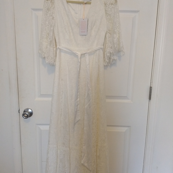 NWT Modcloth Through The Bluebells Lace Maxi Dress - Picture 4 of 7